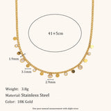 Zircon Butterfly Flower Pendant Necklace – Waterproof 18K Gold Plated Necklace | Ezra Gems