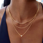 Three Layer Y Shape Necklace – Waterproof 18K Gold Plated Necklace | Ezra Gems