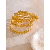 Ocean Charm Cuff Bracelet