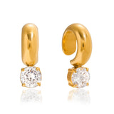 Cubic Zirconia Clip Earrings