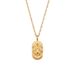 Constellation Square Pendant Necklace – Waterproof 18K Gold Plated Necklace | Ezra Gems