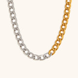 Minimalist Cuban Polished Chain Necklace – Waterproof 18K Gold Plated Necklace | Ezra Gems