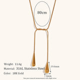 Waterdrop Pendant Chain Necklace