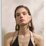 Ocean Resin Shell Conch Drop Earrings – Waterproof 18K Gold Plated Earrings | Ezra Gems