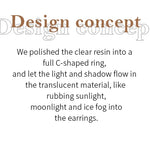 Acrylic Round Tube Hoop Earrings – Lightweight Hypoallergenic Earrings | Ezra Gems