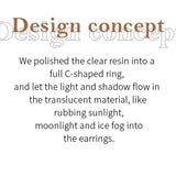 Acrylic Round Tube Hoop Earrings – Lightweight Hypoallergenic Earrings | Ezra Gems