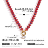 Candy Stone Beaded Zircon Pendant Necklace – Waterproof 18K Gold Plated Necklace | Ezra Gems