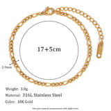 Classic Chain Link Bracelet – Waterproof 18K Gold Plated Bracelet | Ezra Gems