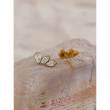 Sparkling Wing Stud Earrings