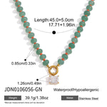 Candy Stone Beaded Zircon Pendant Necklace – Waterproof 18K Gold Plated Necklace | Ezra Gems