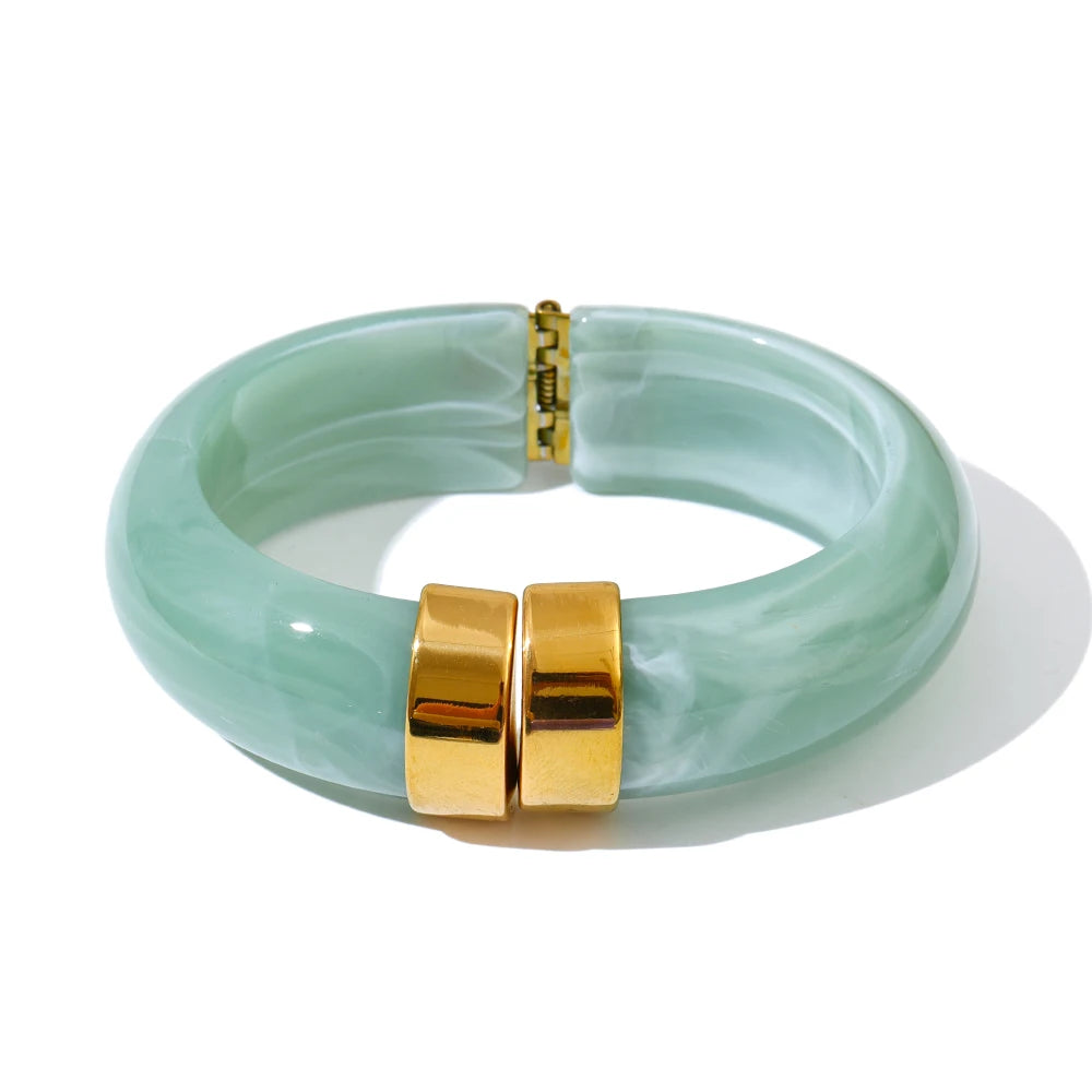 Acrylic Thick Bangle Bracelet