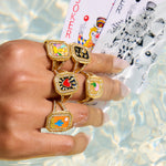 Tarot Heart Card Ring - Rings