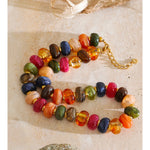 Colorful Resin Bead Chain Necklace – Waterproof 18K Gold Plated Necklace | Ezra Gems