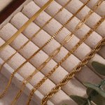 Classic Chain Link Bracelet – Waterproof 18K Gold Plated Bracelet | Ezra Gems