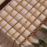 Classic Chain Link Bracelet – Waterproof 18K Gold Plated Bracelet | Ezra Gems