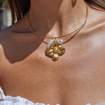 Interchangeable Ring Pendant Necklace – Waterproof 18K Gold Plated Necklace | Ezra Gems