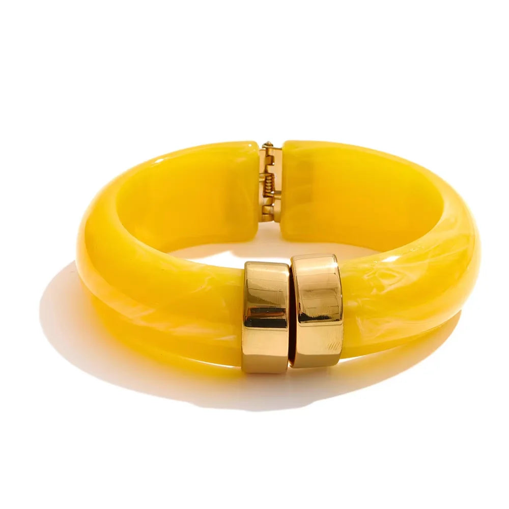 Acrylic Thick Bangle Bracelet