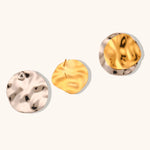 Two-Tone Geometric Stud Earrings – Waterproof 18K Gold Plated Earrings | Ezra Gems