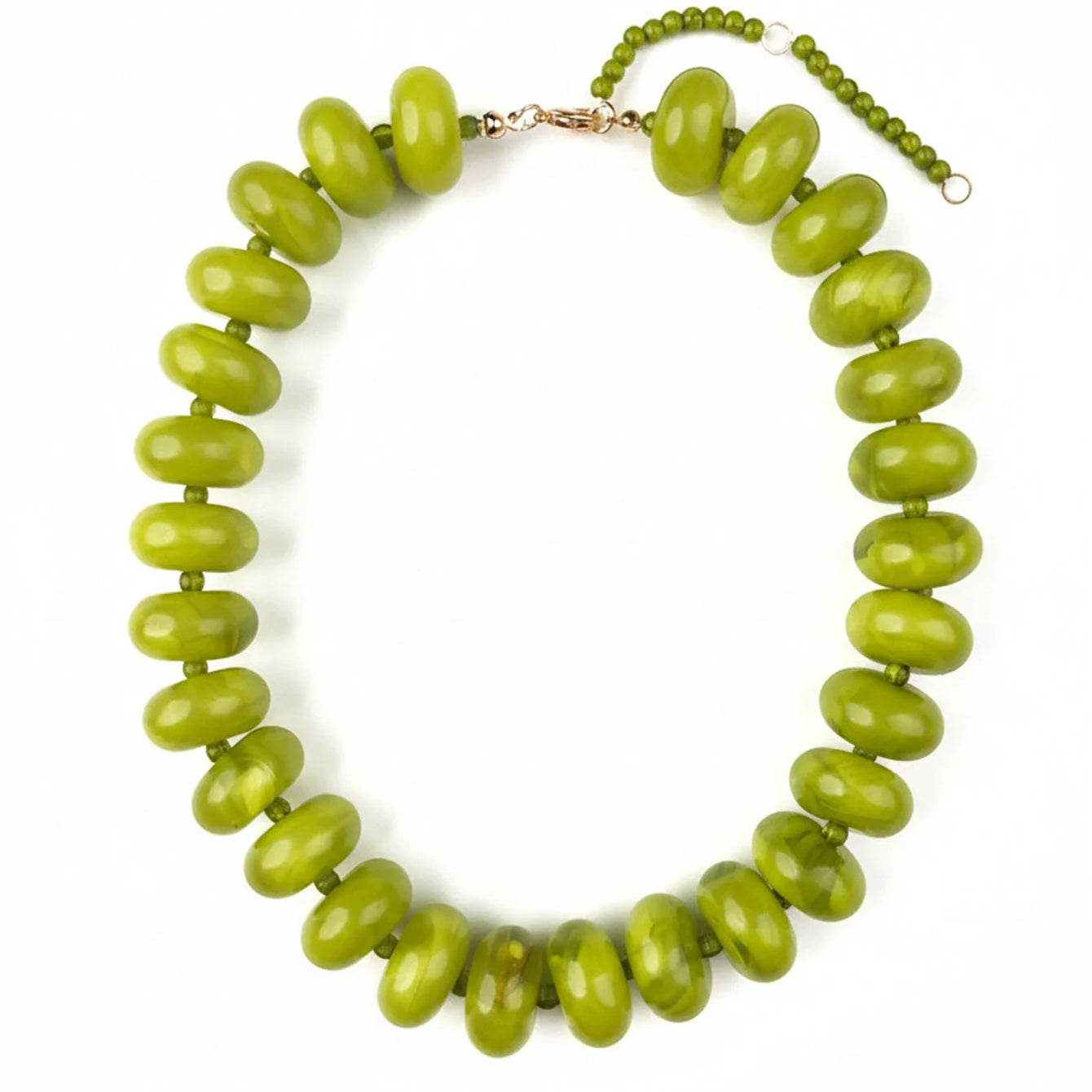 Dopamine Resin Bead Necklace – Waterproof 18K Gold Plated Necklace | Ezra Gems