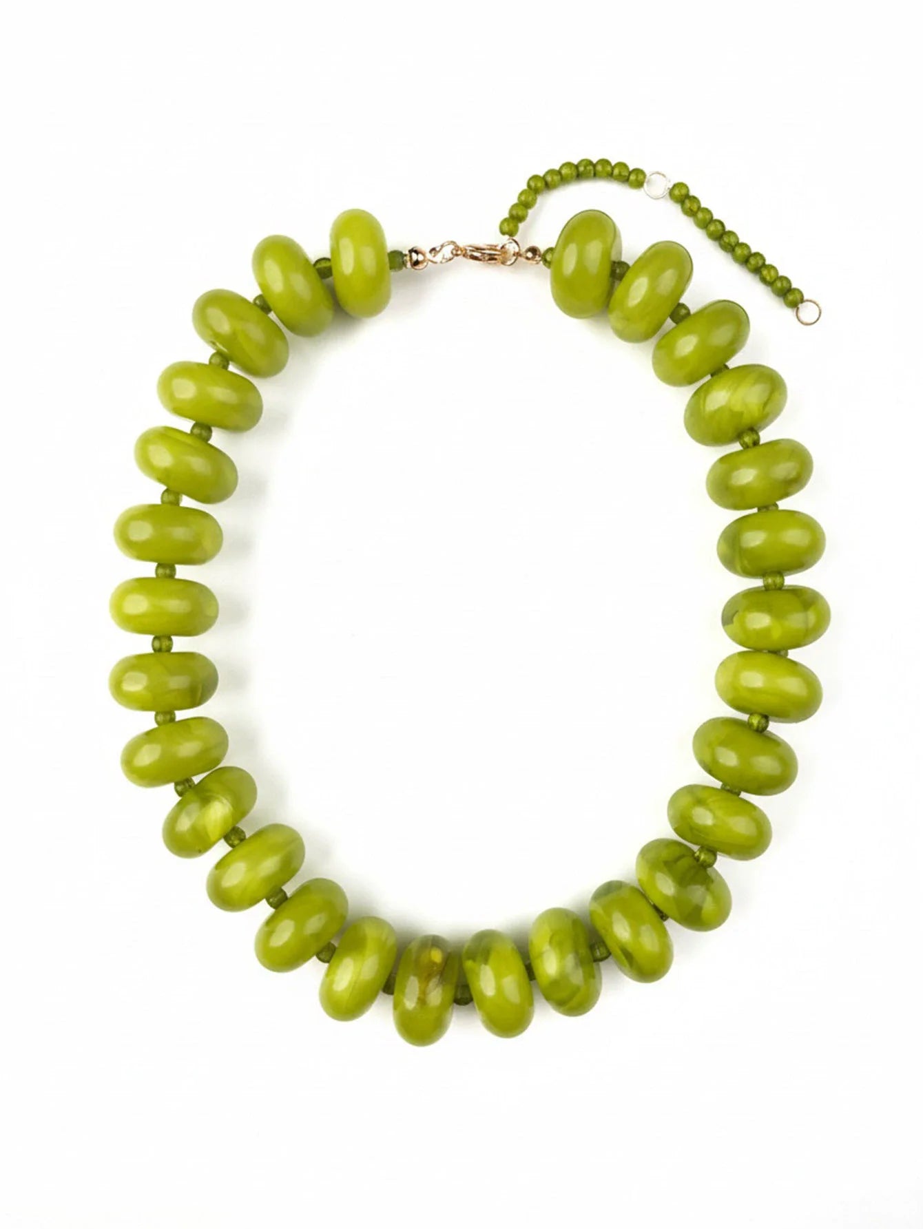 Dopamine Resin Bead Necklace – Waterproof 18K Gold Plated Necklace | Ezra Gems