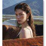 Summer Resin Flower Drop Earrings
