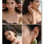 Candy Acrylic Teardrop Stud Earrings – Waterproof 18K Gold Plated Earrings | Ezra Gems