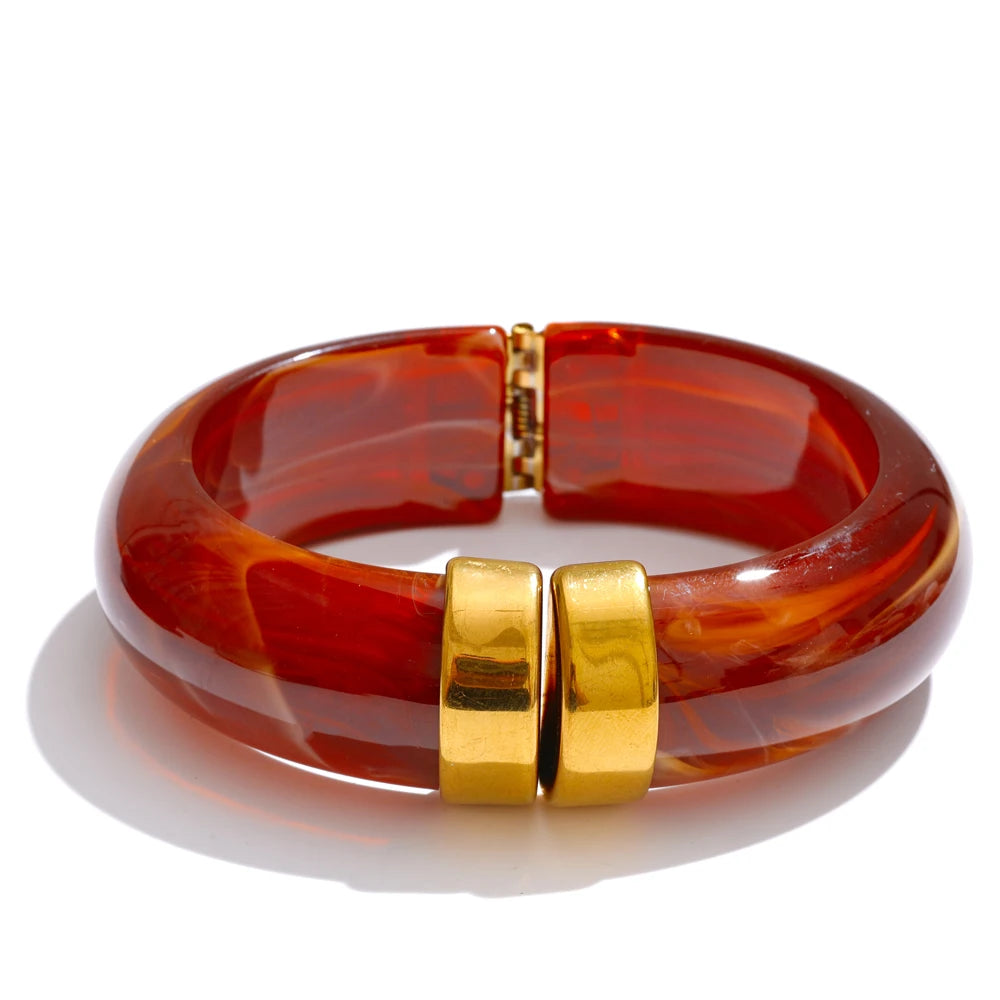 Acrylic Thick Bangle Bracelet