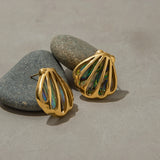 Abalone Shell Stud Earrings