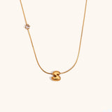 Sparkling Zircon Initial Necklace – Waterproof 18K Gold Plated Necklace | Ezra Gems