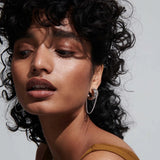 Two-Tone Chain Drape Cuff Earrings – Waterproof 18K Gold Plated Earrings | Ezra Gems