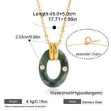 Vintage Resin Heart Pendant Necklace – Waterproof 18K Gold Plated Necklace | Ezra Gems