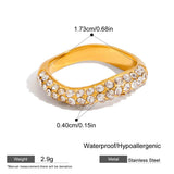 Wave Curve Zirconia Stacking Ring