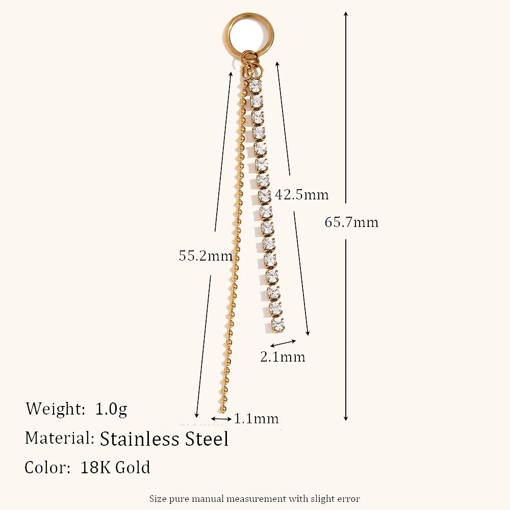 Asymmetric Pearl Charm Hoop Earrings – Waterproof 18K Gold Plated Earrings | Ezra Gems