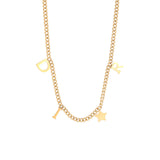 Letter Star Pendant Necklace
