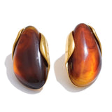 Resin Geometric Stud Earrings