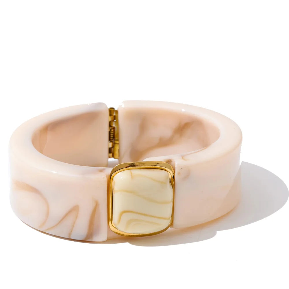 Acrylic Thick Bangle Bracelet