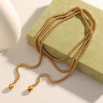 Multi-Layer Square Pearl Necklace – Waterproof 18K Gold Plated Necklace | Ezra Gems