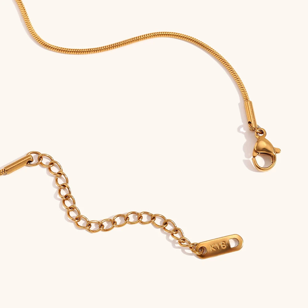 Two-Tone Beans Pendant Necklace – Waterproof 18K Gold Plated Necklace | Ezra Gems