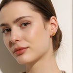 Mini Zircon Flower Stud Earrings – Waterproof 18K Gold Plated Earring | Ezra Gems