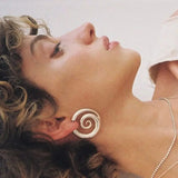 Twisted Spiral Chunky Hoop Earrings – Waterproof 18K Gold Plated Earrings | Ezra Gems
