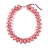Dopamine Resin Bead Necklace – Waterproof 18K Gold Plated Necklace | Ezra Gems