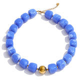 Acrylic Square Beads Chain Necklace
