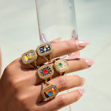 Tropical Palm Tree Ring - Rings