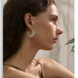 Acetate Chunky Hoop Earrings