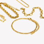 Classic Chain Link Bracelet – Waterproof 18K Gold Plated Bracelet | Ezra Gems