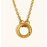 DIY O-Spring Buckle Chain Necklace