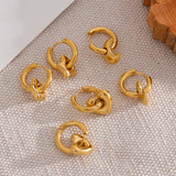 Star Moon Heart Huggie Hoop Earrings