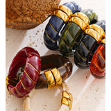 Resin Wide Statement Bangle