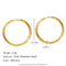 Minimalist Round Loop Hoop Earrings – Waterproof 18K Gold Plated Earring | Ezra Gems
