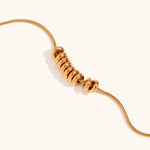 Two-Tone Beans Pendant Necklace – Waterproof 18K Gold Plated Necklace | Ezra Gems